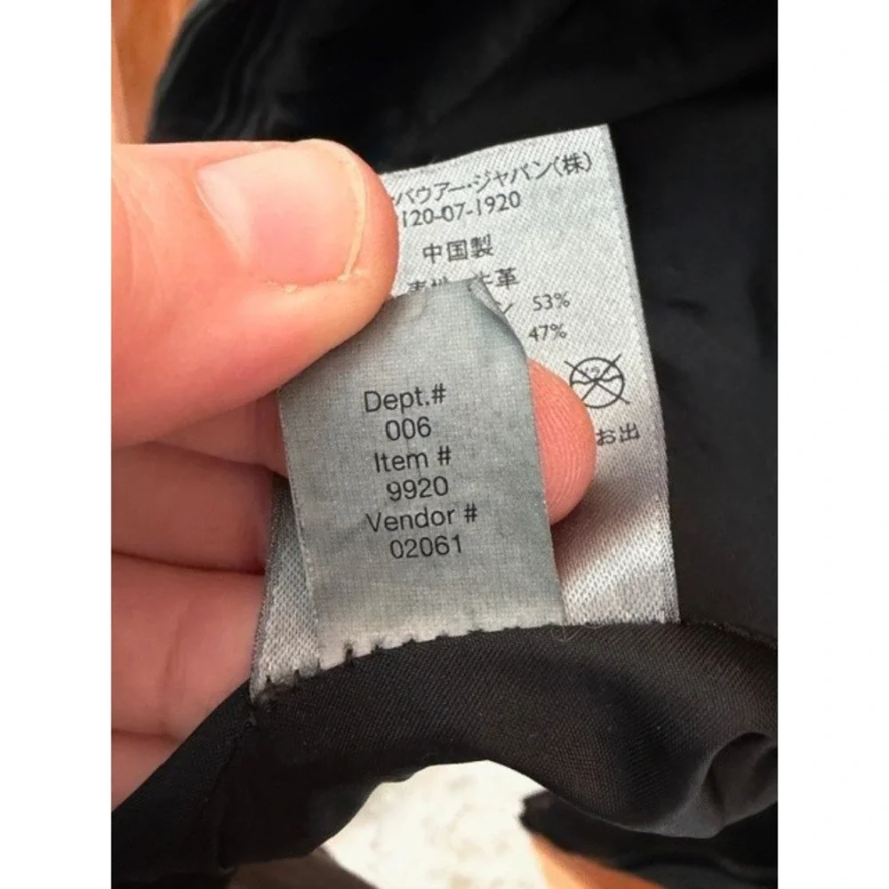 Eddie Bauer Womens‎ Black Leather Investment Jacket Medium